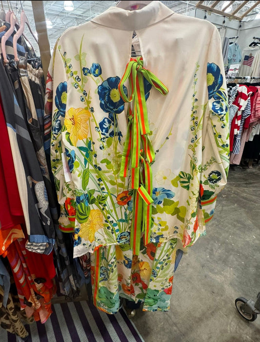 Fashion Blossom Ribbon Resort Pant Set