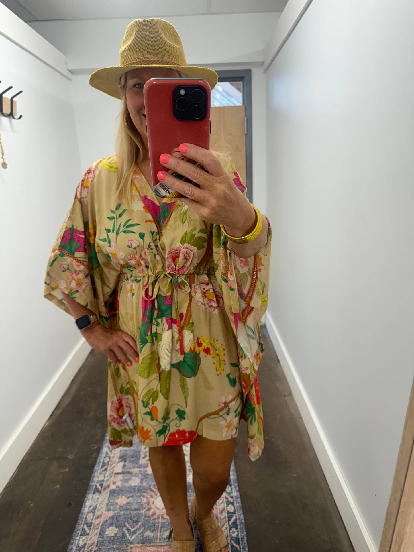 Tropical Flora and Fauna Beach Coverup